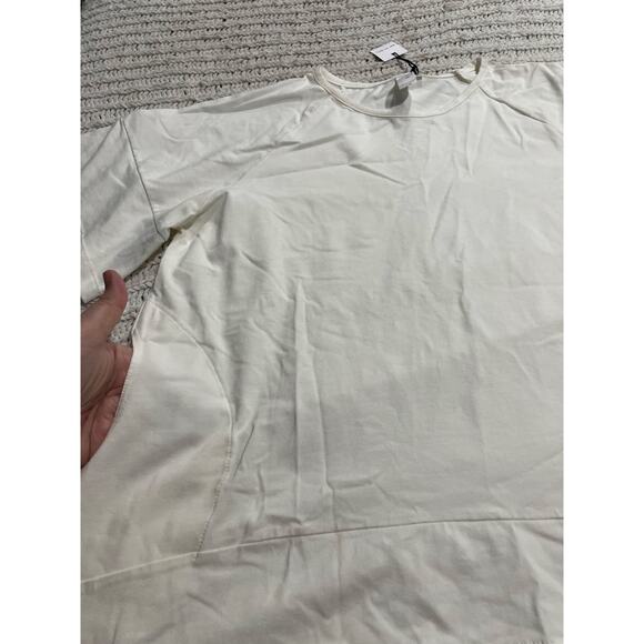 NWT Flutter T Shirt Pockets Handmade Womens Sz Medium Short Sleeve White SH 8093 - Picture 6 of 7